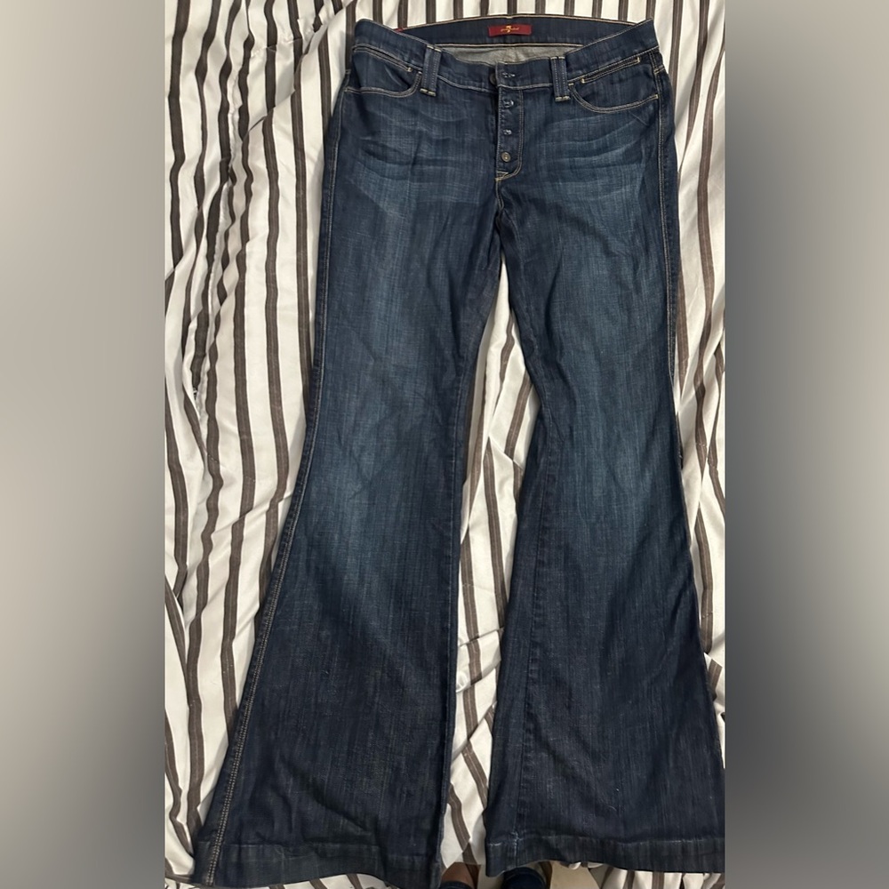 7 for all mankind button fly jeans